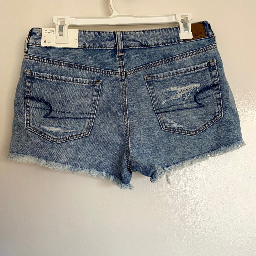 American Eagle jean shorts.